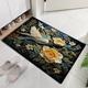 Animal oiseau floral paillasson tapis de sol tapis lavables tapis de cuisine antidérapant résistant à l'huile tapis intérieur extérieur tapis chambre décor salle de bain tapis d'entrée