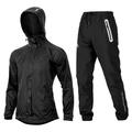 ROCKBROS Homme Veste avec Pantalon de Vélo Cyclisme Veste de Pluie Etanche Respirable Bandes Réfléchissantes Poche arrière Vélo Imperméable Ensembles de Sport VTT Vélo tout terrain Vélo Route Vélo de