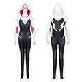 SPIDER Super-héros Gwen Combinaison Morphsuit Bal Masqué Femme Cosplay de Film Cosplay Fête costumée Rose noir Mascarade Collant / Combinaison