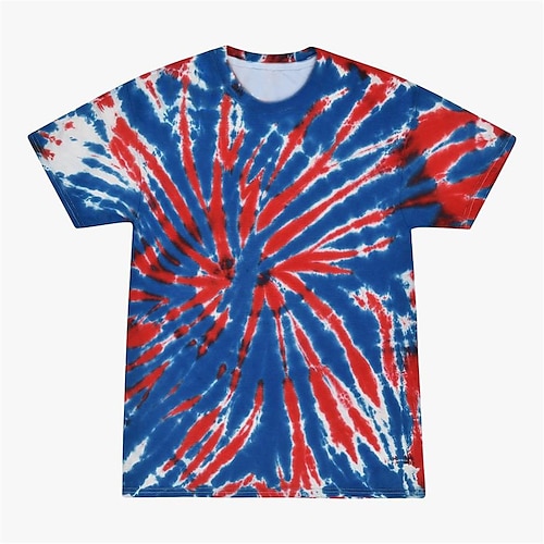 T-shirt tie-dye Anime 3D Années 1980 street style Tee-shirt Graphique pour Couple Homme Femmes Adulte Impression 3D pour Mascara