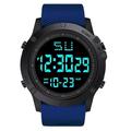 Montre numérique pour hommes Multifonctionnelle Militaire Montre de sport de plein air Lumineuse LED Montre numérique à grand cadran Étanche Bracelet en caoutchouc Montre électronique Pour étudiants