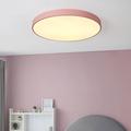 30 cm plafonniers led dimmable plafonniers design circulaire en métal finitions peintes élégantes style minimaliste moderne chambre d'enfants chambre salon lumières 110-240 v