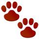 2 pièces/ensemble autocollant de voiture design cool patte 3d animal chien chat ours empreintes de pied décalcomanie autocollants de voiture argent rouge noir doré