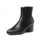 Femme Bottes Bottes métalliques Bottes à talons du quotidien Couleur Pleine Bottines Bottines Hiver Talon Bottier Bout pointu Classique Cuir PU Fermeture Argent Noir Dorée