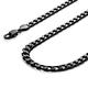 urban-jewelry collier homme puissant noir chaîne en acier inoxydable 316l 46, 54, 59, 66 cm, (6 mm)