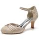 Femme Chaussures de mariage Escarpins Chaussures habillées Mariage Soirée du quotidien Broderie Talons de mariage Chaussures de mariée Chaussures de demoiselle d'honneur Talon Bottier Bout rond