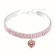 2 pcs perles diamant pet chat chien collier collier bijoux avec bling strass pour animaux de compagnie chats petits chiens femelle chiot chihuahua yorkies fille costume tenues réglable