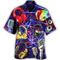 Homme Musique Notes Instrument de musique Chemise Chemise hawaïenne Chemise Boutonnée Manche Courte Sports Mode Streetwear Occasionnel Hawaïen Fête Été Printemps Col cubain Imprimé Boutonné Vin