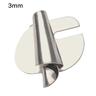 Pied d'ourlet roulé universel pour couture [3-10 mm] – Pied de pression pour ourlet roulé large, pied d'ourlet pour machine à coudre, pied d'ourlet incurvé pour usage domestique et industriel