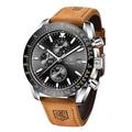 Montres à quartz BENYAR pour hommes Montre chronographe Mouvement analogique à quartz Montre de designer sportive élégante 30M Étanche Cadeau élégant pour hommes