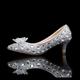 Femme Chaussures de mariage Escarpins Cadeaux de Saint-Valentin Chaussures bling-bling Sac de soirée Soirée Pois Talons de mariage Chaussures de mariée Chaussures de demoiselle d'honneur Strass