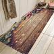 tapis coureur couleur bande tapis de sol paillasson couloir tapis tapis lavable pour chambre salon cuisine salle de bain anti-dérapant tapis de sol lignes de bois