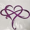 1 pc infinity coeur noir métal mur art en forme de coeur métal décoration murale signe d'amour plaque chambre ornements pour la maison mariage intérieur extérieur cadeaux de noël