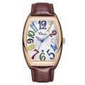 Chenxi hommes montre à quartz de luxe affaires analogique montre-bracelet calendrier date étanche bracelet en cuir montres à quartz carrées horloges mâles cadeau