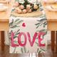 Saint Valentin chemin de table vacances chemin de table saisonnier ferme toile de jute nappe pour anniversaire de mariage maison cuisine dîner table fête décor