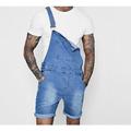 Homme Jeans Short en jean Ensemble Short short jean Combinaison en jean Poche Plein Confort Vestimentaire Court Casual du quotidien Vacances Jean Vêtement de rue mode Rose Claire Bleu foncé