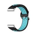 Bracelet de montre connectée Compatible avec Fitbit Versa 4 Sense 2 Versa 3 Sense Alliage Silicone Montre intelligente Sangle Doux Élastique Ajustable Bracelet Sport Remplacement Bracelet