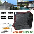 Filet de pare-soleil anti-UV abri de gazebo extérieur pergola auvent couverture de soleil agriculture serre filet de pare-soleil, fournitures de décrochage, noir