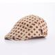 Homme Casquette Plate Casquette Gavroche Blanche Jaune Polyester Voyage Plage Extérieur Vacances Plaid Ajustable Mode