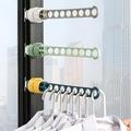 1 pièces 8 trous étendoir à linge, portable intérieur extérieur suspendu balcon fenêtre placard étendoir