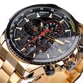Montre mécanique FORSINING pour hommes Montre de marque Top Montre militaire de sport étanche trois cadrans calendrier luminous automatique auto-remontante Montre mécanique en acier inoxydable