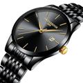 Montre quartz pour hommes ultra-fine montre analogique de luxe minimaliste classique étanche calendrier chronographe montres en acier inoxydable cadeaux pour la fête des pères