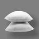 2pcs insert d'oreiller pack compressé pur coton blanc 50x50cm adapté à la taie d'oreiller taille 45x45cm coussin extérieur pour canapé canapé lit chaise