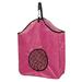 Showman Nylon Slow Feed Hay Bag (Pink)