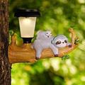 solaire écureuil paresseux lampe suspension lampe imitation animal modèle lampe jardin jardin jardin lampe décorative 1 set