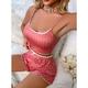 Lingerie Sexy Lingerie Ensemble Intérieur Lit Femme Polyester 2 Pièces Décontractées Doux Les bretelles Eté Printemps Pois