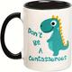 tasse à café – cadeau fantaisie « Ne soyez pas un cuntasaure » : tasse à thé en céramique avec mots amusants, parfaite pour Noël, Thanksgiving, les festivals et les cadeaux entre amis – 1 pièce