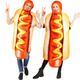 costumes de hot dog costumes de couple drôles unisexe costumes de nourriture pour adultes fête cosplay festival carnaval costumes d'halloween faciles mardi gras