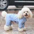 imperméable pour chien à quatre pattes imperméable transfrontalier nouveau chien de petite et moyenne taille réfléchissant tout compris imperméable pour animaux de compagnie imperméable en peluche