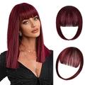clip in bangs hair extensions hair clip on wispy bangs hair fake bangs clip in human with temples hairpieces for women natural wigs bangs clip