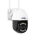 hiseeu 4k 8mp double lentille ptz wifi caméra ip 8x zoom extérieur hd pleine couleur vision nocturne détection humaine caméras de surveillance vidéo