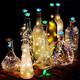 Paquet de 20 lumières de bouteille de vin avec du liège 20leds fée mini lumières à piles en forme de diamant led lumières de liège pour bouteilles de vin bricolage décoration de fête noël halloween