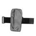 Outdoor Sport Fitness Running Arm Bag Running Mobile Phone Arm Bag Waterproof PU Fitness Armband Gray