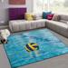 FREEAM Sport Non Slip Area Rug for Living Dinning Room Bedroom Kitchen 2 x 3 (24 x 36 Inch / 60 x 90 cm) Water Polo Nursery Rug Floor Carpet Yoga Mat