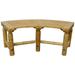 17.5 x 50 x 18 in. Aspen Curved Bench