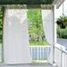 2 Pieces Sheer White Curtains - Window Treatment Rod Pocket Tulle Voile Drape/Panel Sets for Patio Door