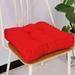 Pillowcase Clearance! Seat Cushion Non Slip Solid Chair Cushion Indoor Outdoor Soft Chair Pad for Dining Chairs Office Chairs Hardwood Floors Garden Patio Red 17.7x17.7x3.5 Inch