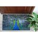 Floor Rug Entryway Rugs Peacock Rugs Front Door Rug Blue Rug Animal Rugs Non-Slip Carpet Rug Classic Rug Luxury Rug Rugs 2.6 x6.5 - 80x200 cm