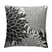 Nawypu Black Grey Gray Pillow Covers Dahlia Modern Geometry Flower Decorative Throw Pillows Outdoor Summer Floral Farmhouse Pillowcases Cushion Case Decor for Home Sofa Couch Bed