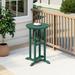 Costaelm Paradise 37 Counter Height Round Outdoor Patio Cocktail Bar Table Dark Green