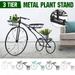 Tricycle Plant Stand Bicycle Planter Metal Plant Stand Flower Pot Car