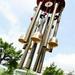 Large Wind Chimes 4 Tube 5 Bells Metal Church Bell Alloy Outdoor Garden Decor