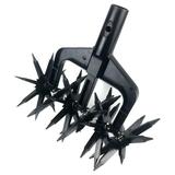 rygai Rotary Cultivator Tool Hand Held Garden Cultivator with Tines Portable Loosening Soil Versatile Garden Cultivator Rotary Tiller