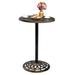 IVV 40-Inch H Cast Iron Bar Height Patio Table - 26-Inch Tabletop Diameter - Bronze Color