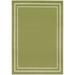 Nourison Sandy Indoor / Outdoor Solid Area Rug Green/Ivory 9 x12 9 x 12 Green Rectangle