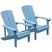 Outdoor Patio Chair with Wide Armrest Beach Lounger with Ergonomic Back and Seat Garden Recliner Chair for Patio Lawn Garden Backyard Beach Light Blue